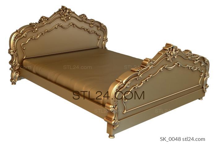 Headboard (SK_0048) 3D models for cnc